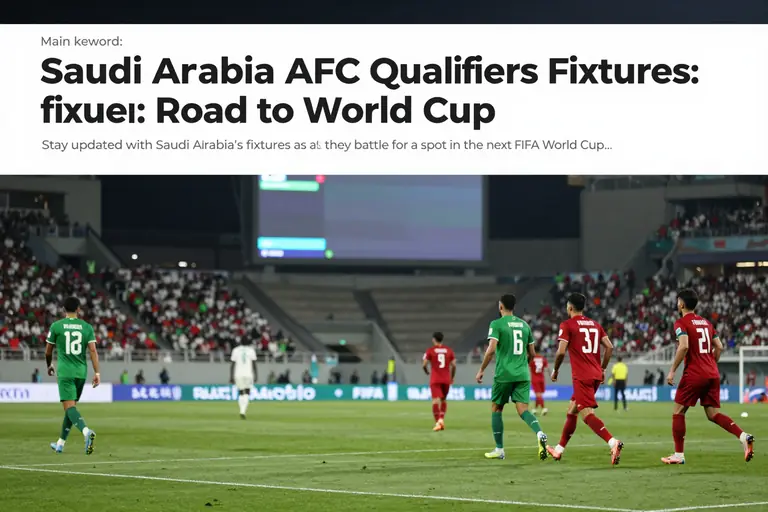 Saudi Arabia AFC Qualifiers Fixtures: Road to the World Cup