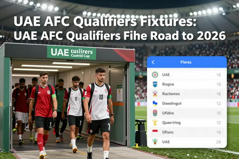 UAE AFC Qualifiers Fixtures: Your Comprehensive Guide to the Road to 2026